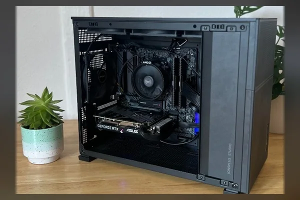 Esports Starter Custom PC Completed Desk View